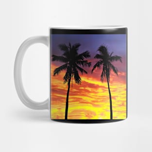 Sunset Palm Trees Mug